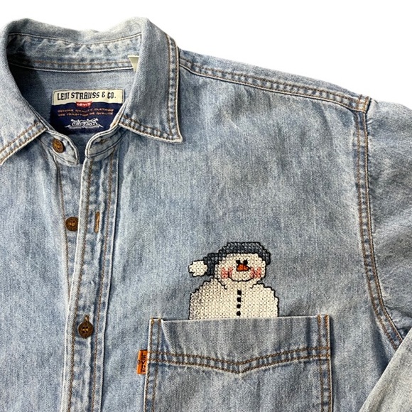 Vintage Levi's and Strauss Denim Button Down - Picture 3 of 11